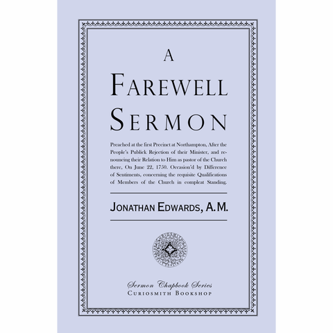 A Farewell Sermon by Jonathan Edwards